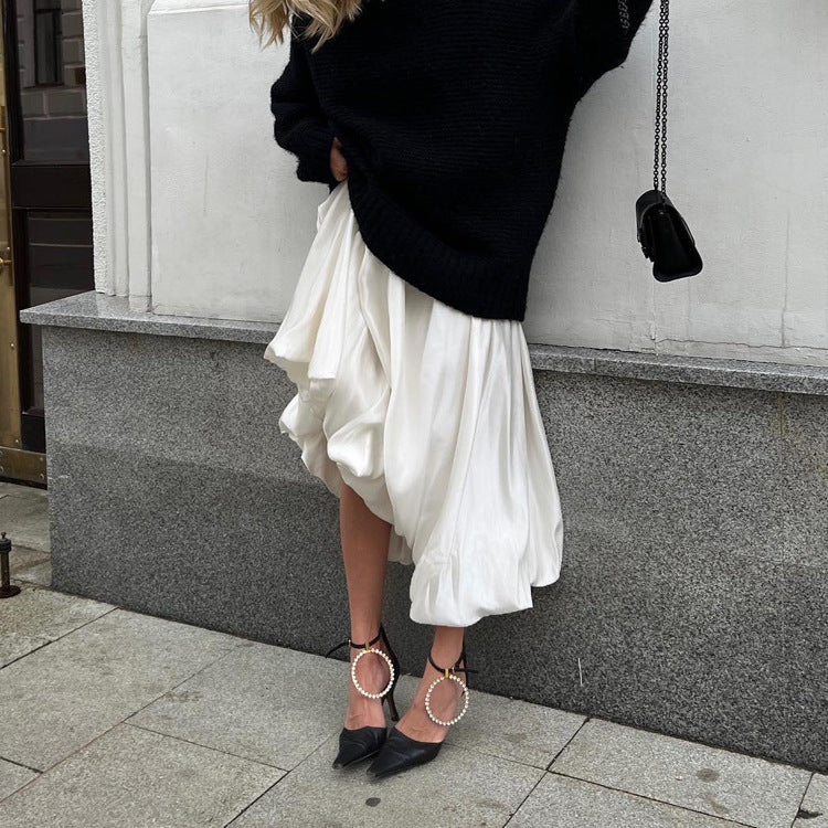 Valverie™ | Elodie Saten Balon Etek