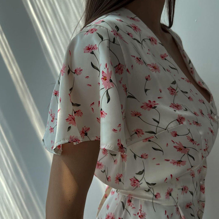 Valverie™ | Flora Romantik Maksi Elbise