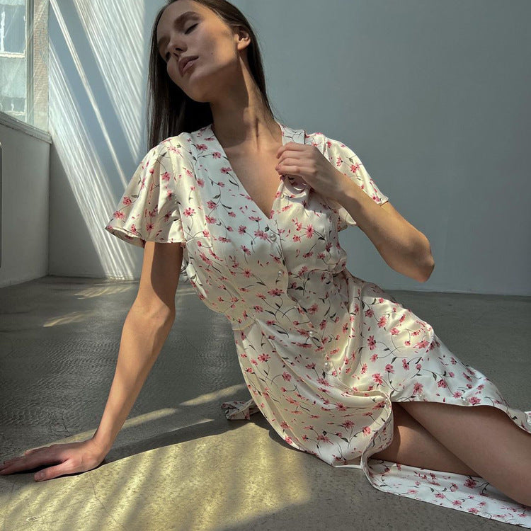 Valverie™ | Flora Romantik Maksi Elbise