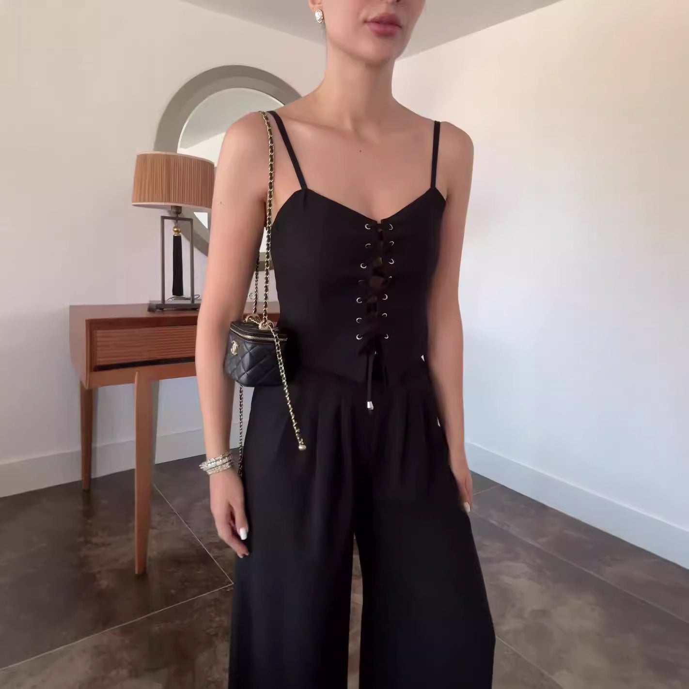 Valverie™ | Celeste Bağcıklı Yazlık Tulum
