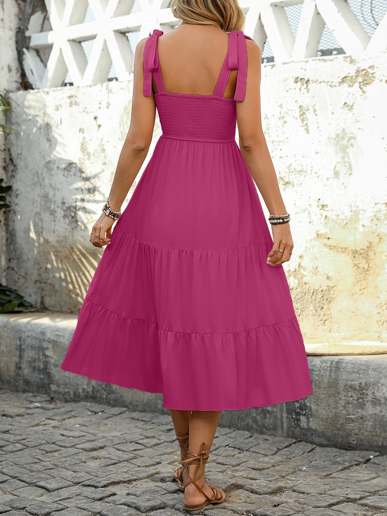 Valverie™ | Solea Etnik Midi Elbise