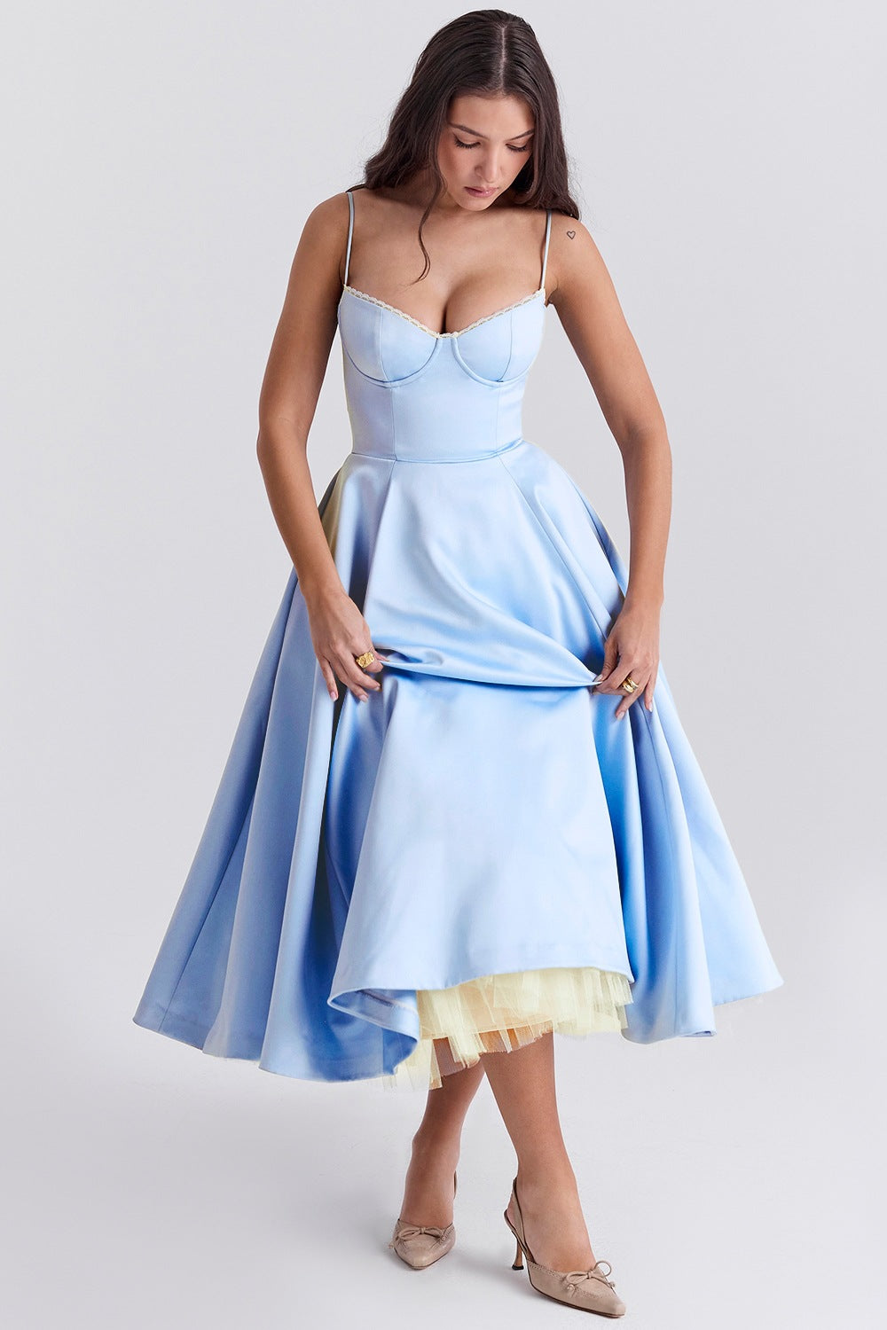 Valverie™ | Coquette Tütülü Korse Elbise