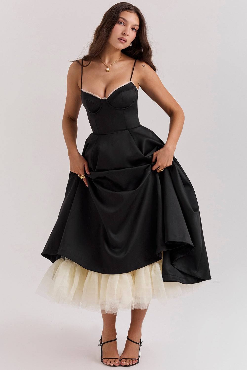 Valverie™ | Coquette Tütülü Korse Elbise