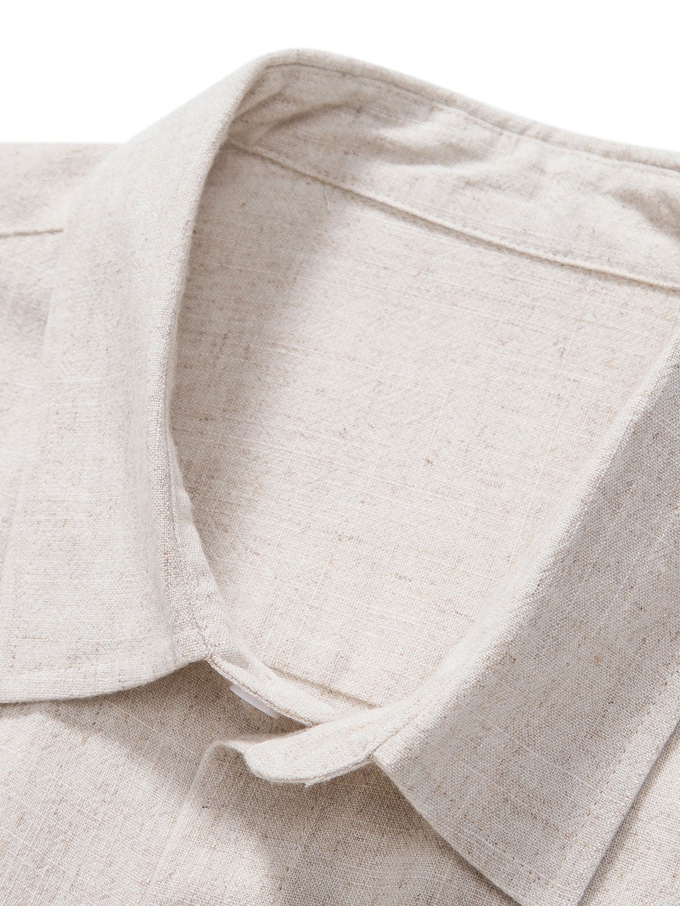 Valverie ™ | Keten Rayon Karışımı Düğmeli Gömlek ve Düz Paça Keten Pantolon