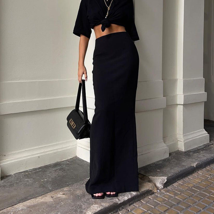 Valverie™ | Noire Zarif Maxi Etek