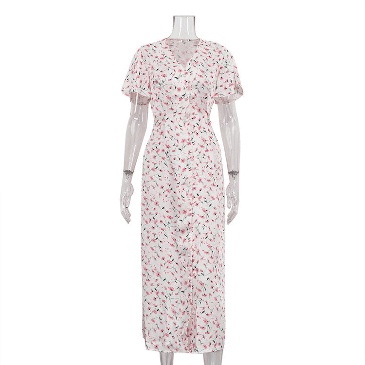 Valverie™ | Flora Romantik Maksi Elbise