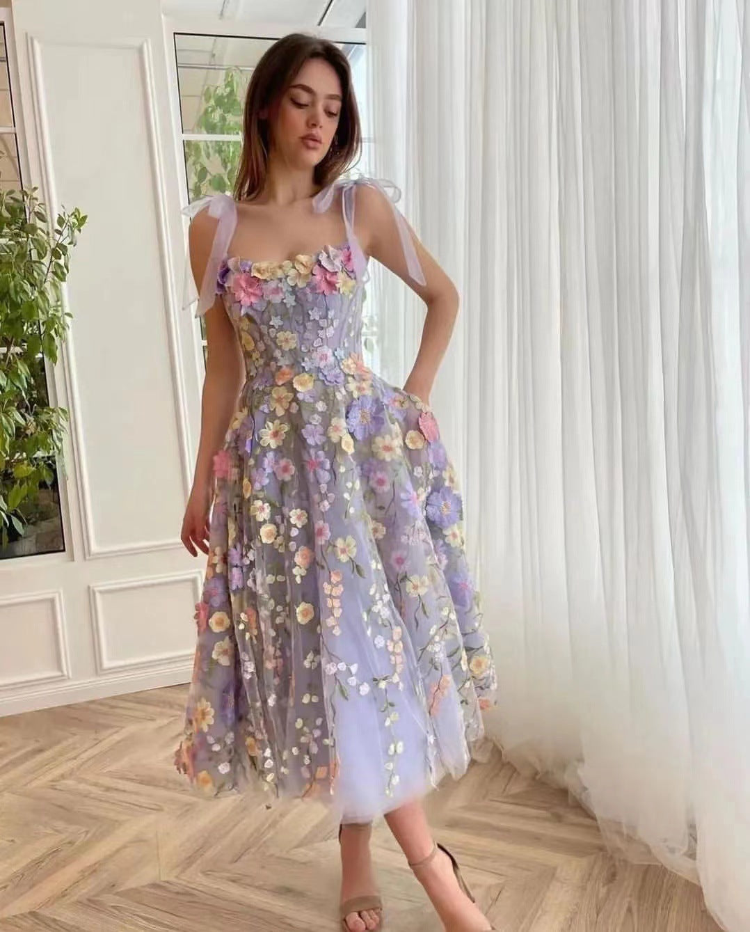 Valverie™ | Bloomella Tül Elbise