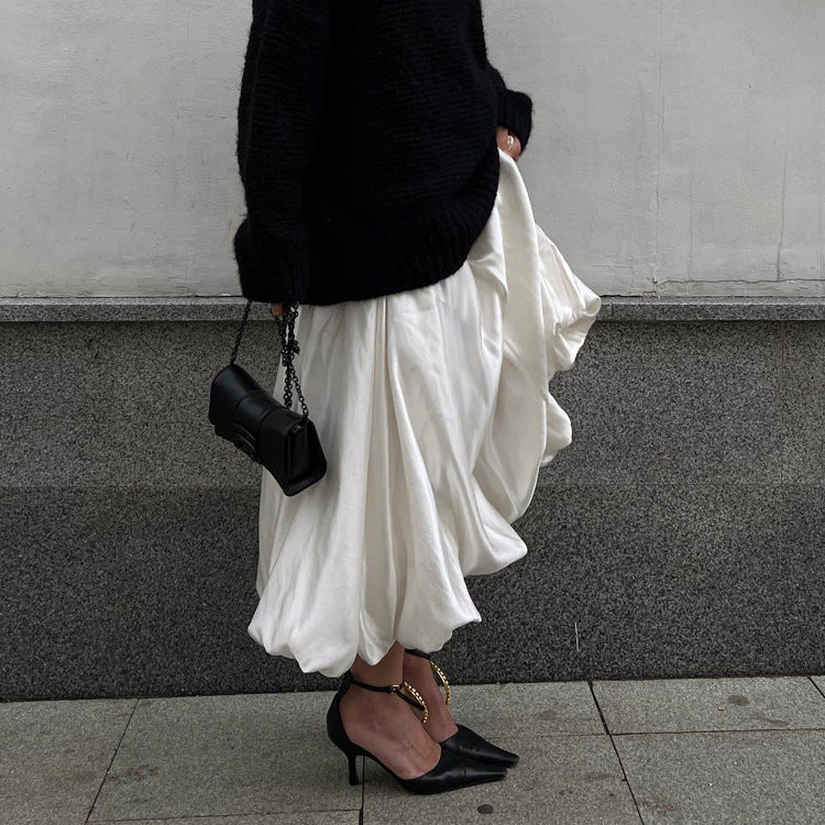 Valverie™ | Elodie Saten Balon Etek