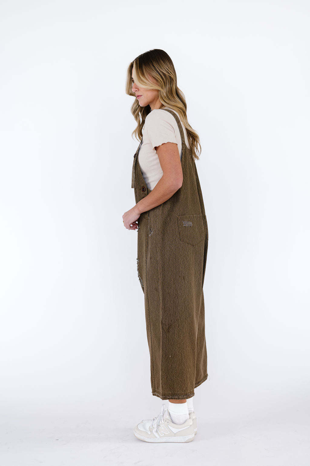 Valverie™ | Vintage Yırtık Detaylı Salopet Tulum