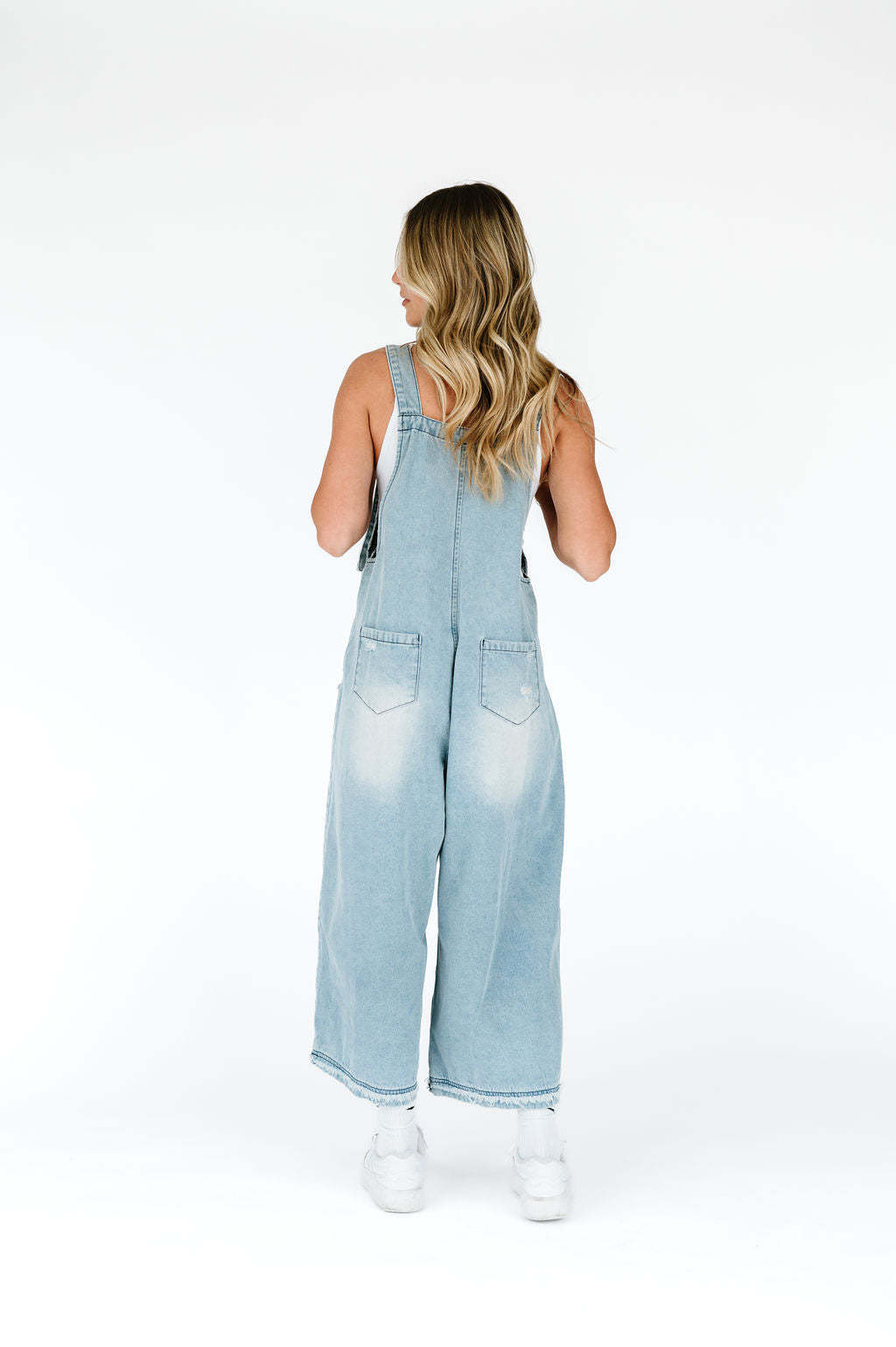 Valverie™ | Vintage Yırtık Detaylı Salopet Tulum