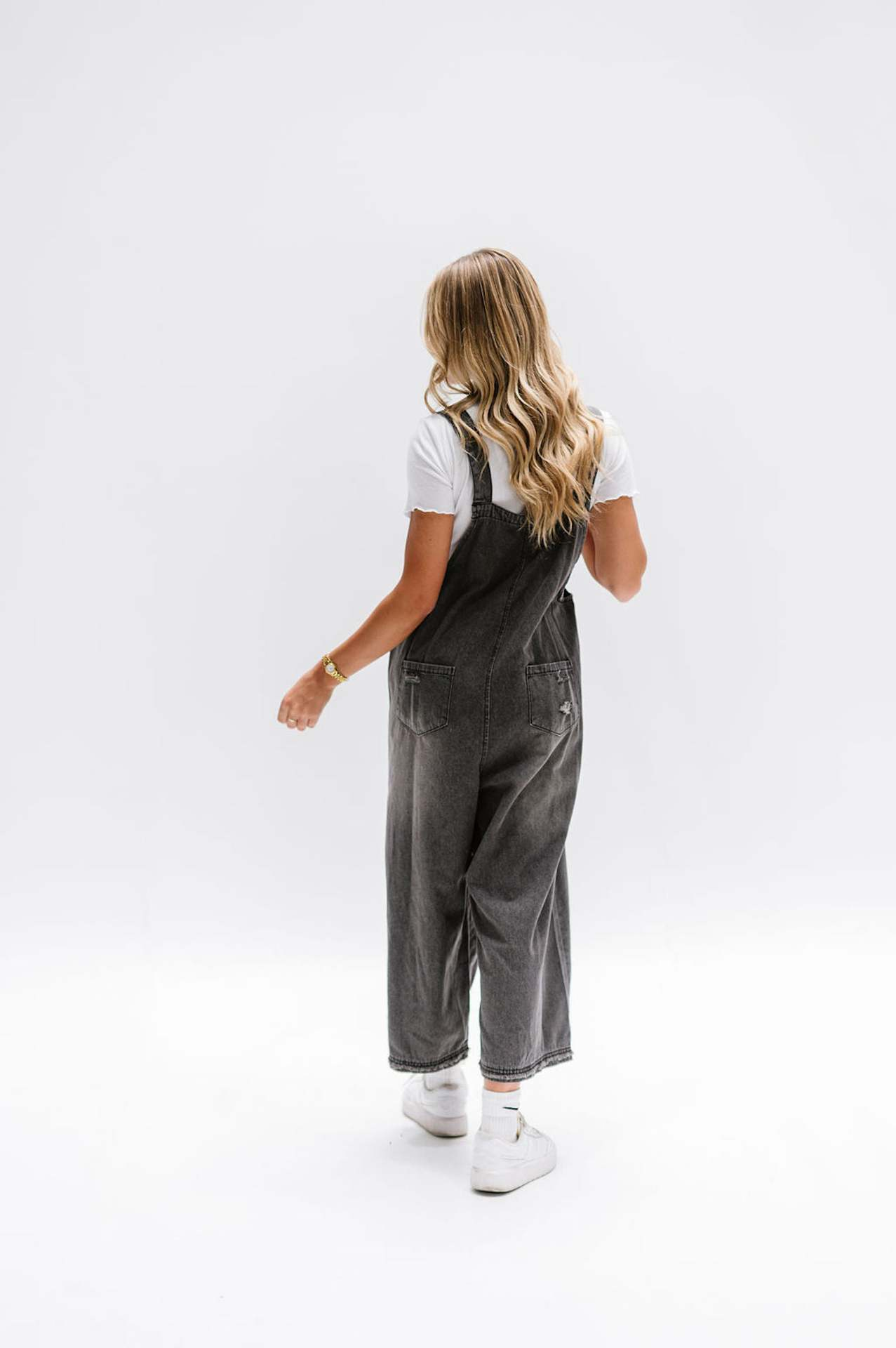 Valverie™ | Vintage Yırtık Detaylı Salopet Tulum