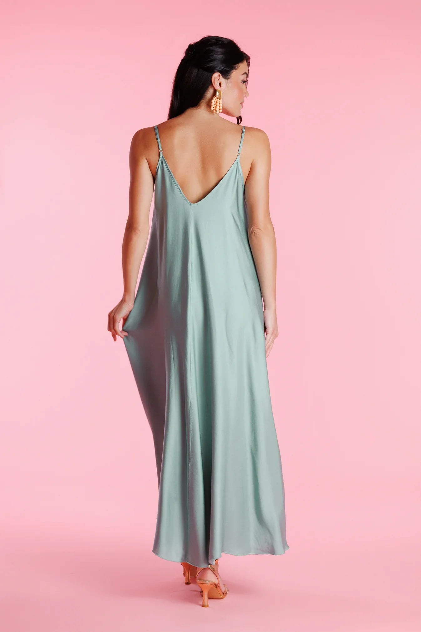 Valverie™ | Vivienne Rahat Kesim Askılı Maxi Elbise