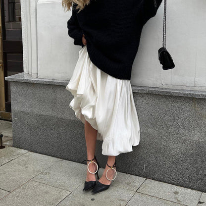 Valverie™ | Elodie Saten Balon Etek