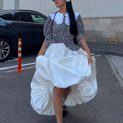 Valverie™ | Elodie Saten Balon Etek