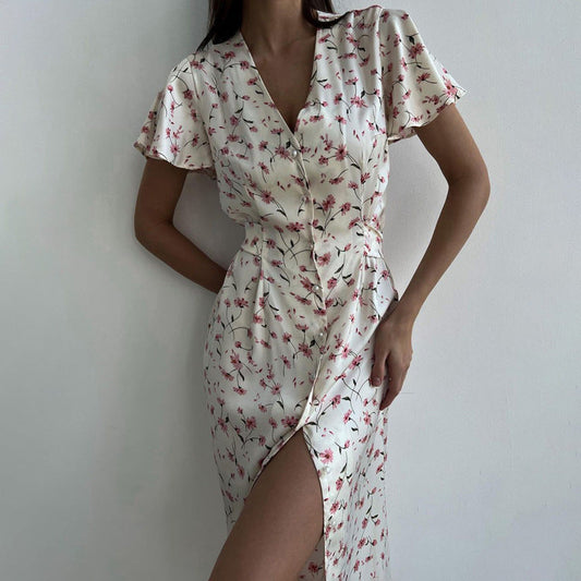 Valverie™ | Flora Romantik Maksi Elbise
