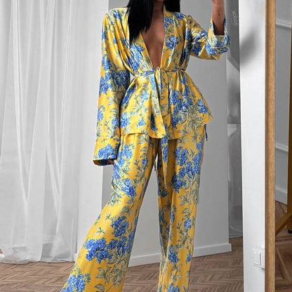 Valverie™ | Floral Elegance İpek Takım