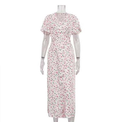 Valverie™ | Flora Romantik Maksi Elbise