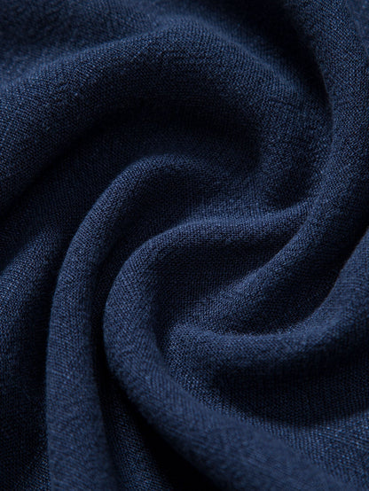 Valverie ™ | Keten Rayon Karışımı Düğmeli Gömlek ve Düz Paça Keten Pantolon