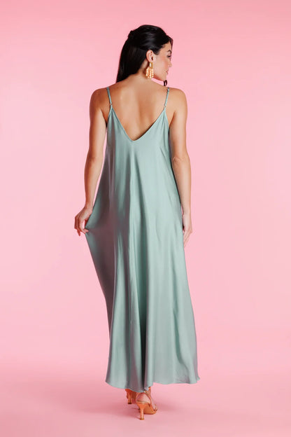 Valverie™ | Vivienne Rahat Kesim Askılı Maxi Elbise