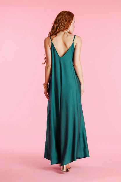 Valverie™ | Vivienne Rahat Kesim Askılı Maxi Elbise